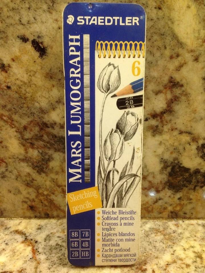 Lápiz lumógrafo Staedtler Mars escritura, dibujo, dibujo (caja de 6) Foto 1 de 4