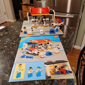 LEGO Legoland 6378 Shell Gas Station Tow Truck with Instructions 98% Complete