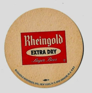 16 Rheingold Extra Dry Beer Coasters - Foto 1 di 1