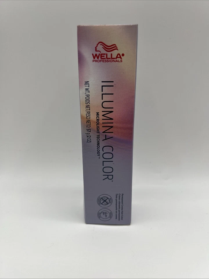 Wella Illumina Permanent Creme Hair Color 5/81 Light Brown/pearl Ash 2 Oz