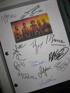 Dune: Parte Dos Guión de Película Firmado X13 Timothée Chalamet Zendaya Florence Pugh RP - Imagen 1 de 1