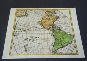 Antica mappa del Nord e Sud America di Philipp Cluver 1697 - Foto 1 di 5