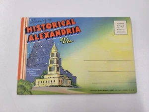 Vintage Postcard Souvenir Folding Booklet. Historical Alexandria VA - Picture 1 of 7