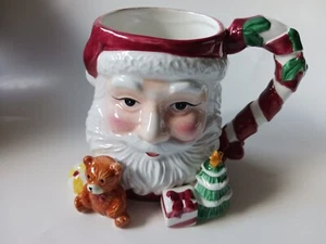 Tis The Season Santa Claus Coffee Or Cocoa Mug Christmas Holiday Ceramic Oversiz - Picture 1 of 10
