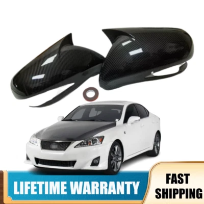 Tapa de cubierta de espejo retrovisor de fibra de carbono para Lexus IS IS250 IS350 ISF 2006-2012 Foto 1 de 4