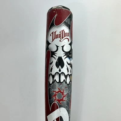 "Bate de béisbol híbrido Demarini vudú juvenil USSSA 29"" 20 oz aleación -9 rojo mitad + mitad" Foto 1 de 4
