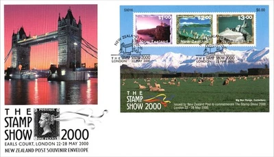 New Zealand 2000 Stamp Show London MS FDC First Day Cover - Image 1 of 3