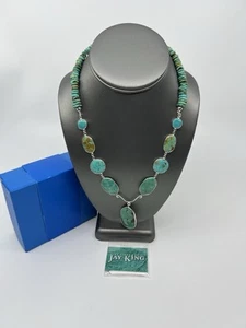 Jay King Mine Finds Turquoise Pendant Necklace 20" - Picture 1 of 10