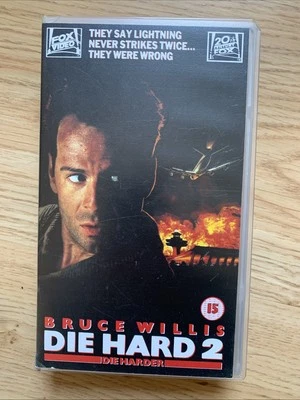 Die Hard 2 Die Harder VHS Video Cassette Tape - Bruce Willis  - Image 1 of 3