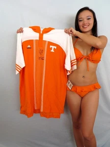 Rashad Moore Julian Battle signiert Tennessee Vols Fußball Adidas Golf Poloshirt - Bild 1 von 2