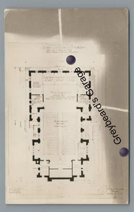RPPC Plan for Olney Zion Luth Church PHILADELPHIA PA Vintage Real Photo Postcard - Picture 1 of 2