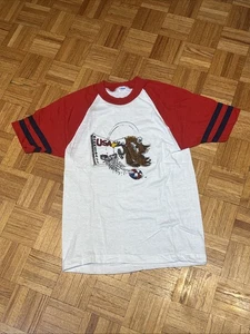 Vintage Olympics USA Basketball Champion Ringer 50/50 T-Shirt - Large - EXC - Bild 1 von 10