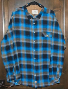 Legendäre Whitetails 2XT blau, schwarz & braun Flanell - Bild 1 von 3