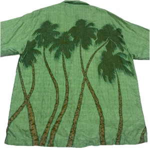 Tommy Bahama 100% Seide Herren große Palmen Relax Holz Knöpfe - Bild 1 von 9