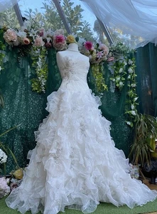Forever Yours Couture Wedding Ball Gown Floral Blossoms Ivory Size 10 UK 12 US - Picture 1 of 24