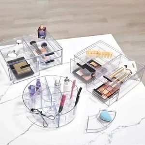 iDesign Kosmetik Organizer 3 Stück Set - 2x 3 Schubladen Organizer Schule/Make Up - Bild 1 von 1