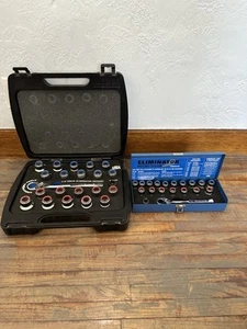 Armstrong 1/2" Drive Eliminator Ratchet Set SAE Blow Mold Case USA Pair 3/8” - Picture 1 of 17