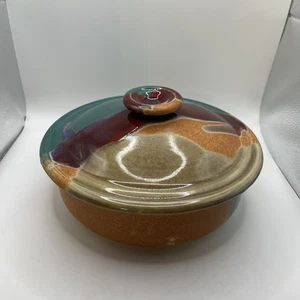Walt Glass Studio Pottery Covered Lidded Serving Dish 1990’s - Picture 1 of 12