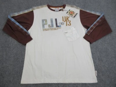 Camisa De Colección Pepe Jeans Para Hombres Extra Grande Blanca Y2K Hip Hop Street Wear Logo Foto 1 de 4