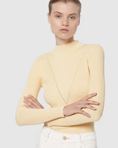 MANNING CARTELL Escape Clause Knit Top Butter Color Size L RRP $199 BNWT - Picture 1 of 6