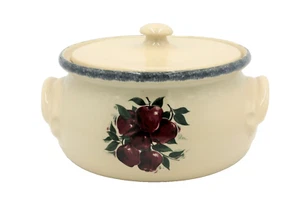 2004 Home & Garden party Apple casserole soup stew pot w/lid stoneware 2 Qt. - Picture 1 of 12
