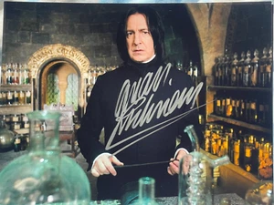 Late Alan Rickman Hand Signed Harry Potter Photo Verified COA Serial Number 10x8 - Picture 1 of 2