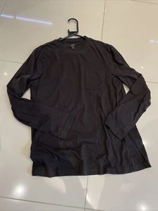 H&M Mens Loose Fit Long Sleeve Crew Neck Tshirt Top - Small - Picture 1 of 7