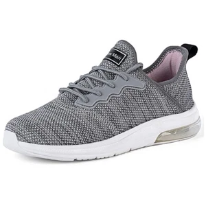 Slow Man Damen sportliche Mesh Laufschuhe 8,5 Luftpolster grau - Bild 1 von 10