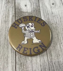 Spilla bottone regno Washington Huskies calcio NCAA vintage - Foto 1 di 2