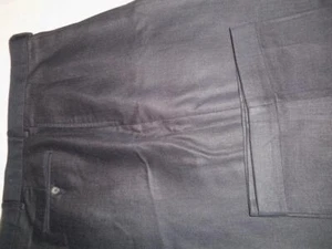 110- MINT Polo Ralph Lauren LINEN / COTTON 55/45 NAVY HERRINGBONE PANTS- 42 X 30 - Picture 1 of 2