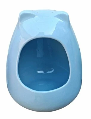 Chinchilla & Small Animal Dust house X-tra Large Heavy Ceramic (Sky Blue)