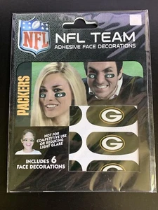NFL Green Bay Packers Eye Black Stickers, 3 Pair. - Picture 1 of 2