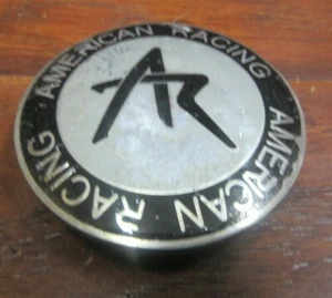 AMERICAN RACING WHEELS : Center Cap, No. 1242100AR, (Black Logo) - Picture 1 of 7