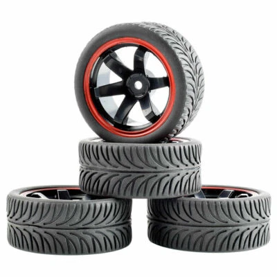 1/10 RC Onroad Räder Reifen Satz für Traxxas 4tec Kyosho Pureten Fazer Fw05 Fw06 - Bild 1 von 4