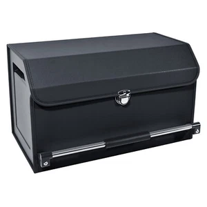 XCF Multifunctional 45L Leather Car Trunk Organizer with Lid and Sturdy Handle - Picture 1 of 11