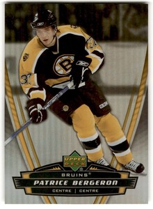 2006-07 Upper Deck McDonald's Patrice Bergeron #3 Boston Bruins