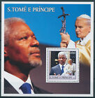 Wyspy Świętego Tomasza i Książęca 2003 MNH Papież Jan Paweł II Znaczki Kofi Annan ONZ Ludzie 1v SS