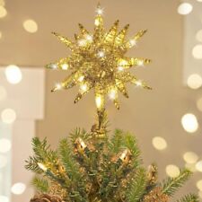 Luxspire Christmas Tree Topper, Christmas Decorations Tree Topper Light, 3D Star