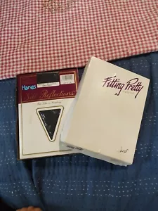 Vintage NOS Hanes Fitting Pretty Pantyhose 7 Pairs 1987 Multipack Size E-F Plus - Picture 1 of 7