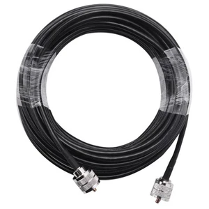 Cable coaxial 15M UHF RG58 cable coaxial cable PL259 50 ohmios antena de radio CB2845 - Imagen 1 de 8