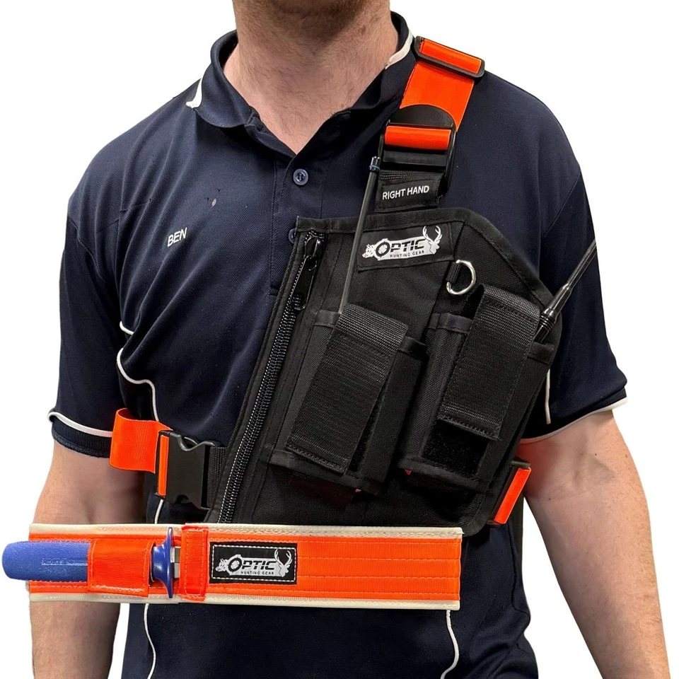 Right Hand UHF / Tracker Holder With Pocket and Zip With 9″ Knife Sheath - image 1 of 1