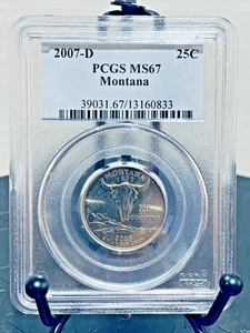 2007-D Washington Quarter Montana PCGS MS67 Mint State 67 #13160833 - Picture 1 of 2