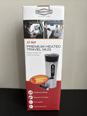 (ROADPRO) CANECA DE VIAGEM AQUECIDA PREMIUM 12 VOLTS...NOVA!! - Imagem 1 de 4