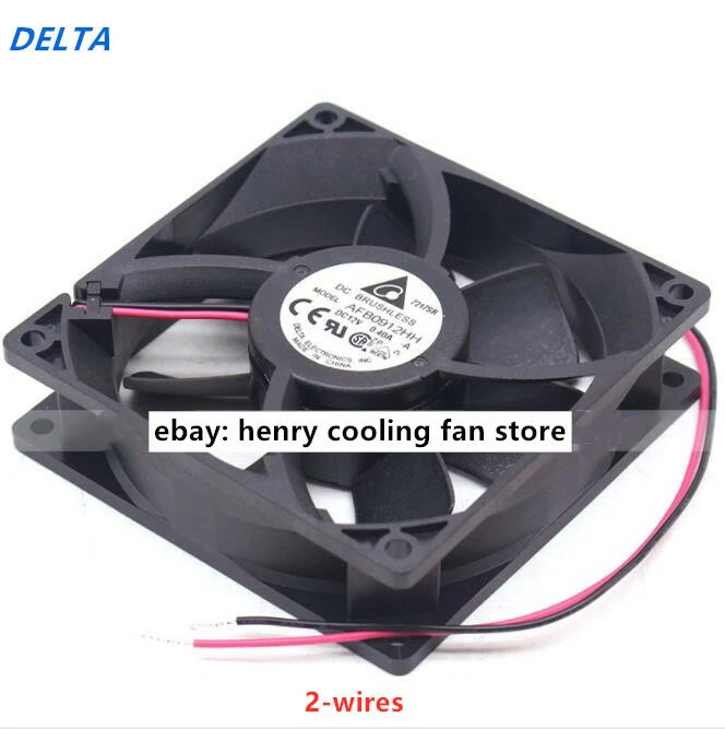 For Delta AFB0912HH DC 12V 0.40A  92*92*25mm Axial cooling fan Ball bearing - Image 1 of 1