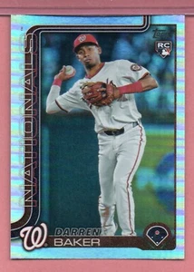 Darren Baker, RC, Washington Nationals, 2025 Topps Series 2, RAINBOW FOIL #511 - Picture 1 of 1