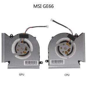 Notebook CPU Cooling Fans DC5V 4 pin GPU Radiator for MSI GE66 GP66 GL66 Series - Photo 1/10