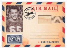 2010 Panini Century Collection Air Mail Eddie Mathews #4 Relic #131/250