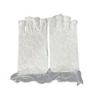 1 Pair Bridal Gloves Elastic Fishnet Design Jacquard Design Mesh Gloves Summer
