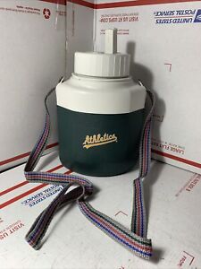 Oakland Athletics A's Green Large Water Bottle Insulated Strap Coleman - NO TOP