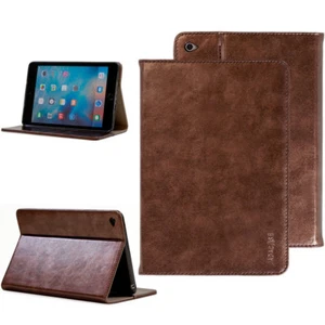 Luxury Leder Schutzhülle Apple iPad Mini 5 (2021) Tablet Tasche Cover Case braun - Bild 1 von 11